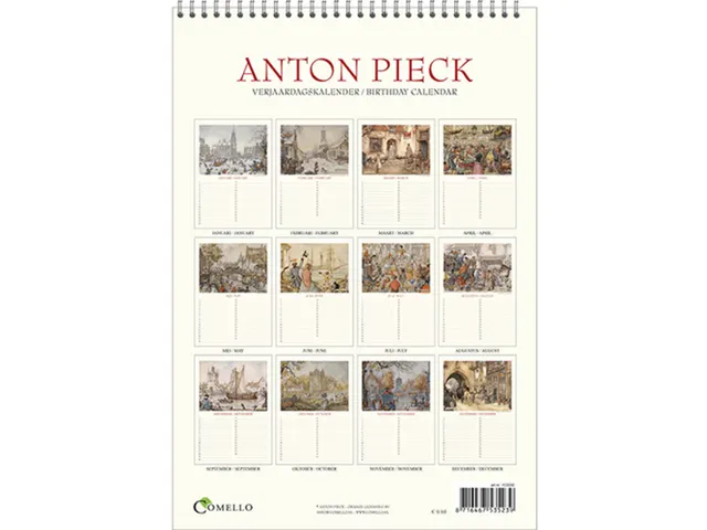 Calendrier anniversaire Anton Piek Zicht op haven A4