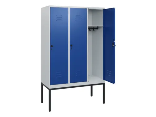 locker,HxBxD 1950x1200x500mm,3vak,vak B 400mm,draaigrendel
