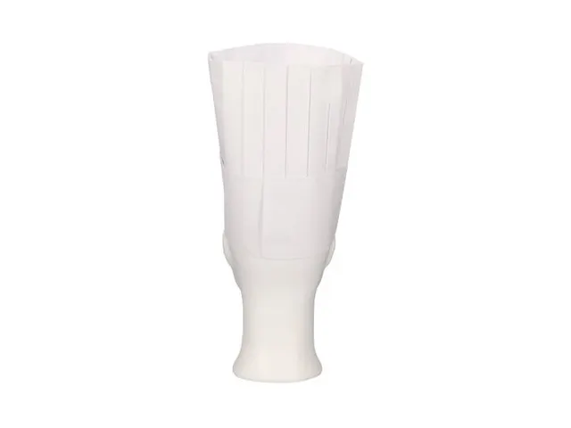Toque Classic papier 25cm Blanc Couronne+Bande absorbante 250pcs