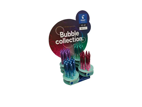 Gelschrijver PILOT G-2 Bubble M assorti display à 48 stuks