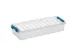 Q-line opbergbox 2,5L transparant blauw - 38,8x14,2x6,5cm
