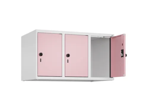 opzetkast,v. locker,3vak.,vak B 300mm,HxBxD 500x900x500mm,draaigrendel