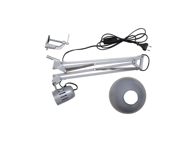 Bureaulamp MAUL Study tafelklem excl.LED lamp E27 zilver