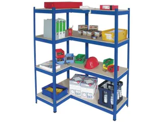 magazijnstelling,hoekstelling,HxBxD 1800x 900/1300x 410mm,vakl. 265kg - 1