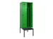 locker met bank,voor scheiding van kleding,HxBxD 2120x600x815mm,2vak