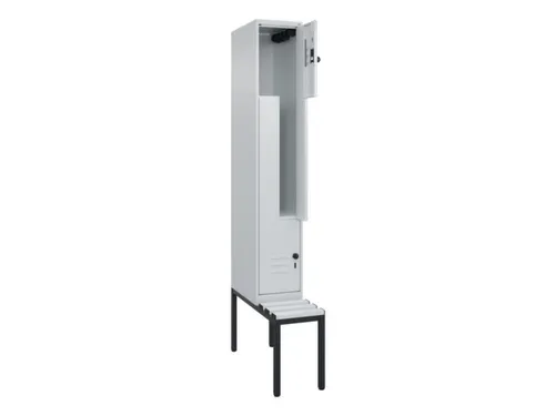 Z-garderobekast,HxBxD 2120x300x815mm,2vak,vak B 300mm,draaigrendel