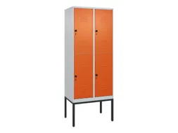 dubbeldekse locker,HxBxD 2120x800x500mm,2x2vak.,vak B 400mm