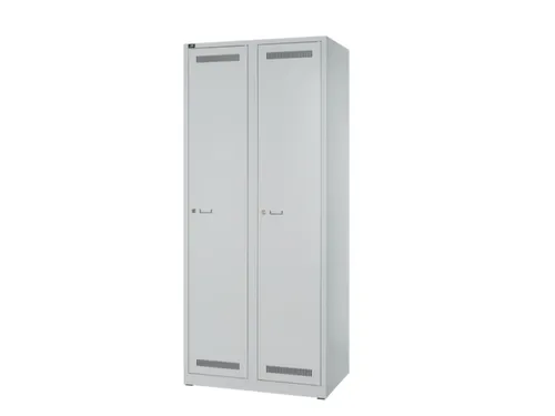 garderobekast,HxBxD 1850x800x500mm,2vak,vak B 400mm,cil.-slot