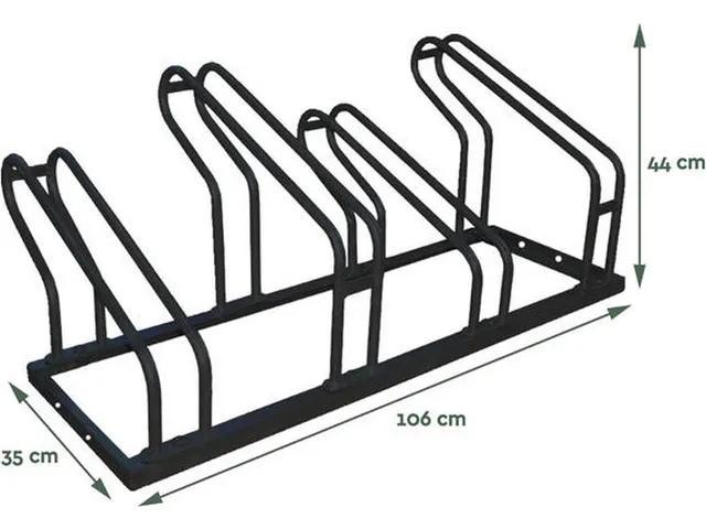 Fietsenrek Zwart 4 Fietsen BS400