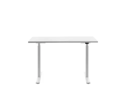 Elektrisch ihv bureau,HxBxD 700-1200x1200x600mm,blad wit,T-voet wit
