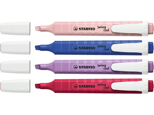 Markeerstift STABILO Swing cool Wildflower 4 stuks assorti