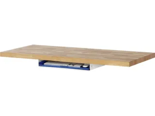 uittreklade voor toetsenbord,v. werkbank,HxBxD 85x640x485mm - 5