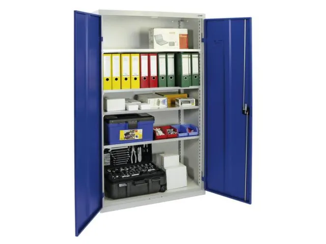 universele kast,HxBxD 1800x1000x500mm,4xStalen bodem,klinksluiting