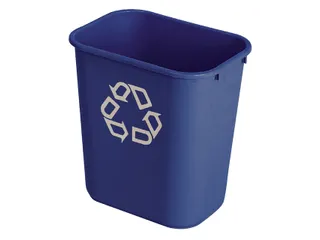 Papierbak Rubbermaid recycling medium 26 Liter blauw - 1