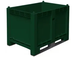 Stapelcontainer Pp Hxbxd 850x1200x800mm 550 Liter 2Sledepoten Groen