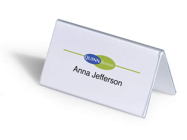 Tafelnaambord Durable 8051 52x100mm transparant