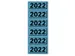 Rugetiket Elba 2022 57x25mm blauw