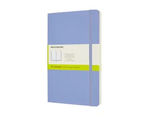 Notitieboek Moleskine large 130x210mm blanco soft cover hydrangea blue - 2
