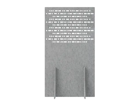 Akoestisch PET-vilt scheidingswand 100x180cm lichtgrijs