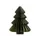 Decoris 3D papier hanger Kerstboom 15cm Groen