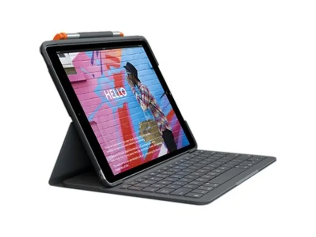 Slim Folio Toetsenbord Case Ipad 7e/8e en 9e gen. Ipad Air 3e gen. UK
