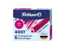 Inktpatroon Pelikan 4001 roze 6 stuks