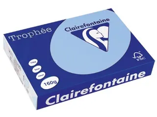 Trophée Pastel gekleurd papier A4 160 gram 250vel Helblauw - 2