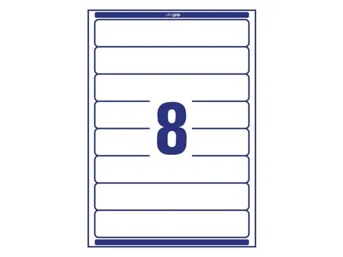 Rugetiket Avery Zweckform smal 192x34mm Wit L6060 800 stuks