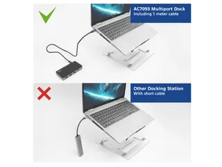 Dockingstation ACT USB-C 4K MST voor 2 HDMI monitoren - 4