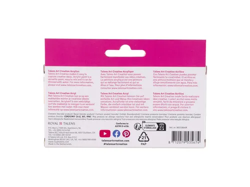 Acrylverf Talens Art Creation Reflex assorti 6 tubes à 12 ml