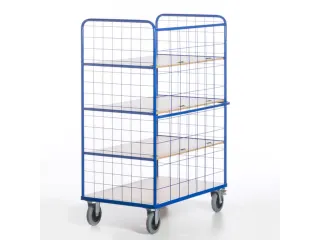 etagewagen,draagverm. 600kg,4etage(s),laadvl. LxB 1200x740mm,houtetage - 6