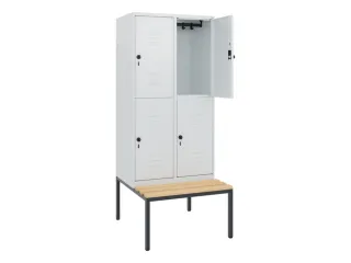 Dubbeldekse dekenkist,HxBxD 1950x800x815mm,2x2vak.,vak B 400mm - 2