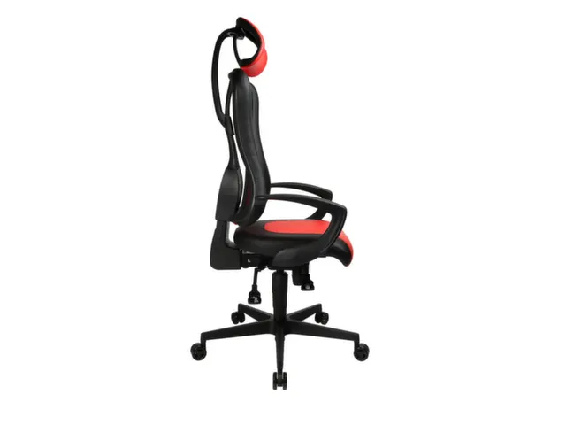 Topstar Bureaustoel Sitness Racer RS hoofdsteun zwart/rood