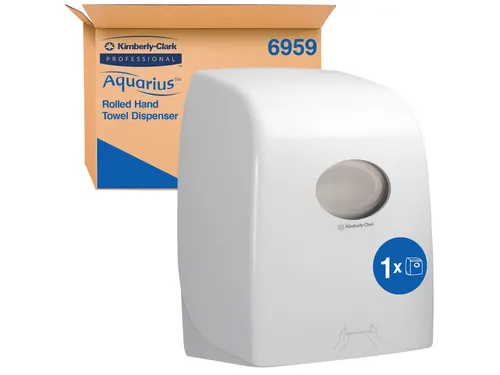 Handdoekroldispenser Kimberly Clark Aquarius wit 6959