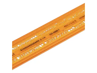 Lettersjabloon Standardgraph H-profiel middelschrift type B 3,5mm - 4
