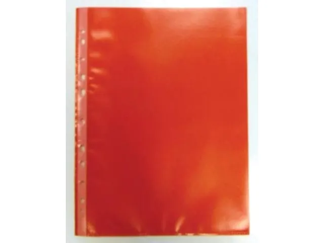 Geperforeerde Showtas A4 0.08mm 11-gaats Rood