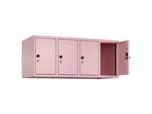 opzetkast,v. locker,4vak.,vak B 300mm,HxBxD 500x1200x500mm