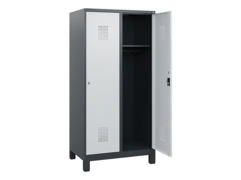 schoollocker,HxBxD 1630x800x500mm,2vak,vak B 400mm,cil.-slot,voeten