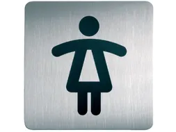 Infobord pictogram Durable 4956 vierkant wc dames 150mm