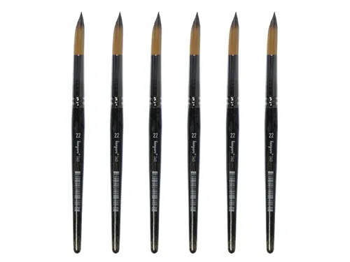 Penseel Kangaro Serie 340 rond Nr. 22 synthetisch doos 6 stuks