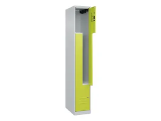 Z-garderobekast,HxBxD 1850x300x500mm,vak B 150/300mm,cil.-slot - 2