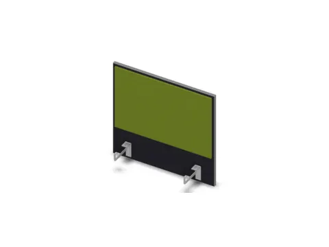 opzetpaneel bureau aanbouw zijkant CC-zwart BN7048-groen 600mm