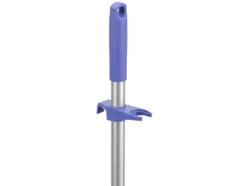 Vikan Hygiene stofblik 33cm met rechtopstaande steel 75cm Paars
