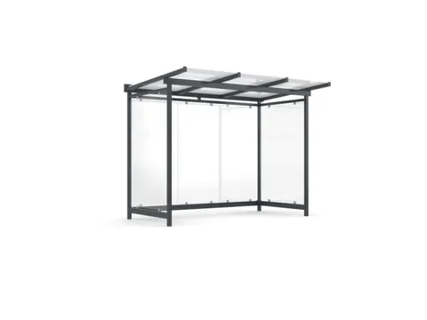 overkapping,v. personen,HxBxD 2600x3305x1510mm,wanden EVG,dak GVG