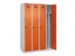 armoire vestiaire noir et blanc,HxlxP 1850x1200x500mm,4compart.