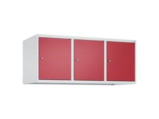 opzetkast,v. locker,3vak.,vak B 400mm,HxBxD 500x1200x500mm,vleugeldeur - 1