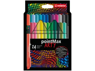 Viltstift STABILO pointMax 488/24 Arty medium assorti etui à 24 stuks - 2