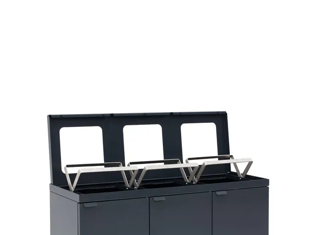 Bica 868 Afvalscheidingsunit 3x65 Liter Antraciet