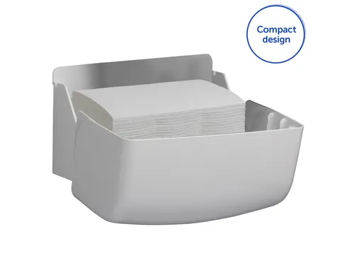 Handdoekdispenser Aquarius voor i-vouw mini wit 6956