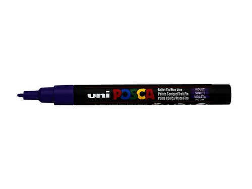 Verfstift Posca PC3M Fijne punt 0,9-1,3mm Paars